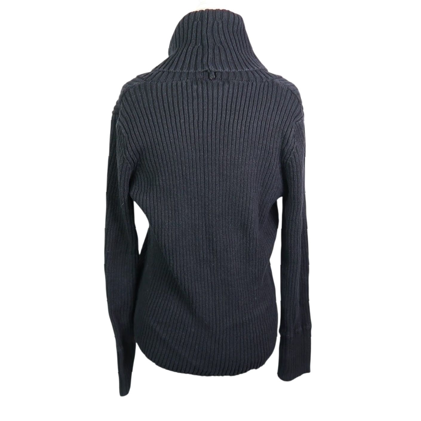Calvin Klein **VINTAGE 90S CALVIN KLEIN BLACK COTTON LARGE CARDIGAN SWEATER** User: VINTAGE 90S CALVIN KLEIN BLACK COTTON LARGE CARDIGAN SWEATER Size L / US 10 / IT 46 - 4 Thumbnail