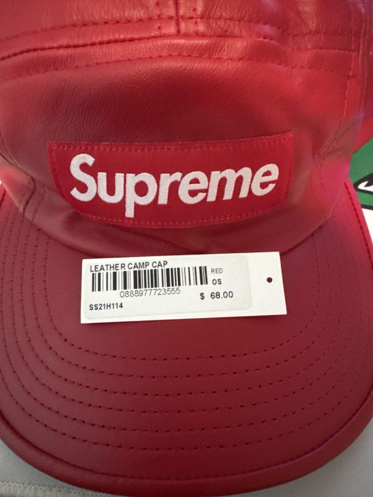 Supreme Supreme leather Camp Cap Size ONE SIZE - 3 Thumbnail