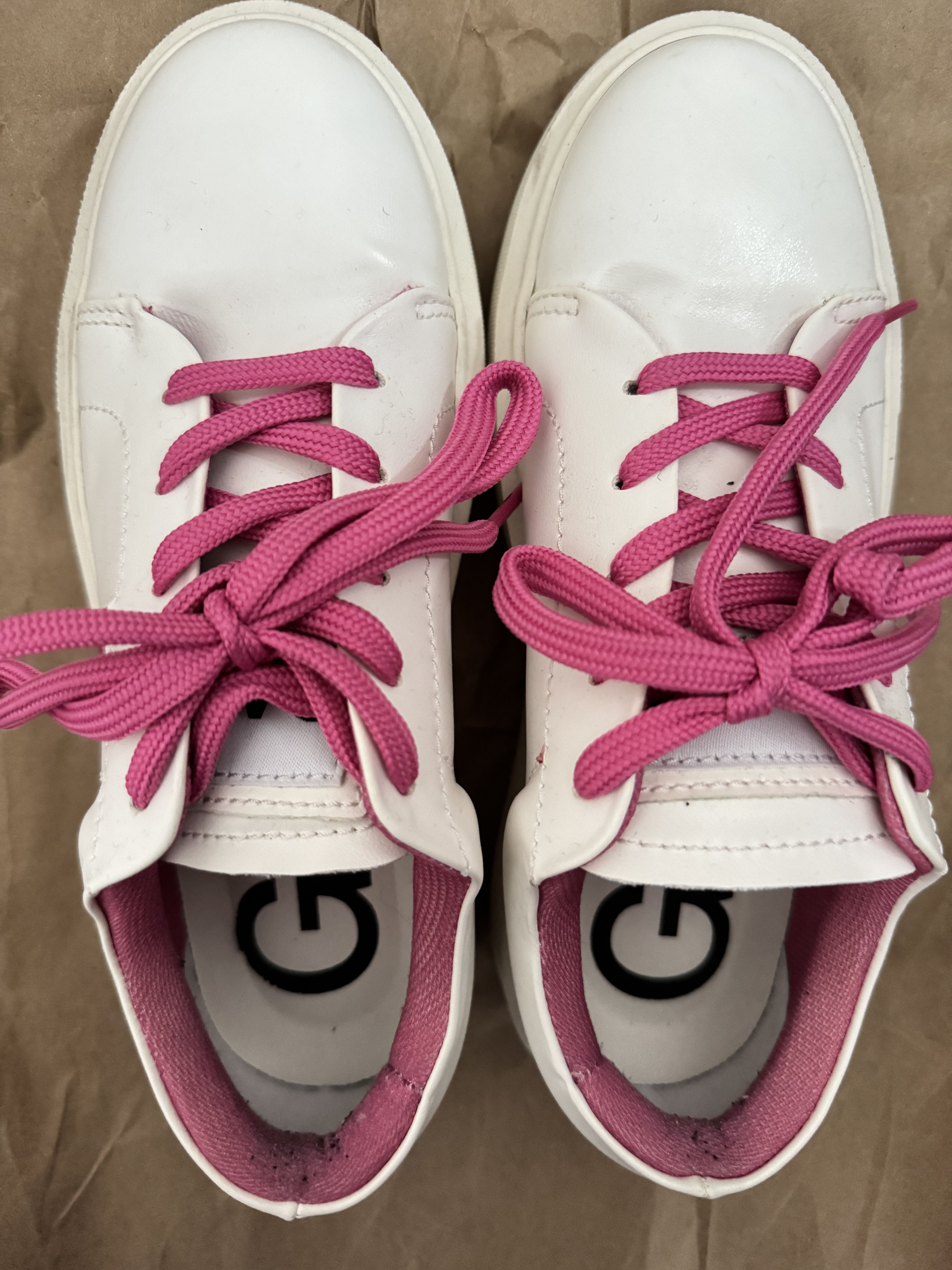 Ganni GANNI White & Pink Sporty Mix Cupsole Sneakers Size US 6 / IT 36 - 2 Thumbnail