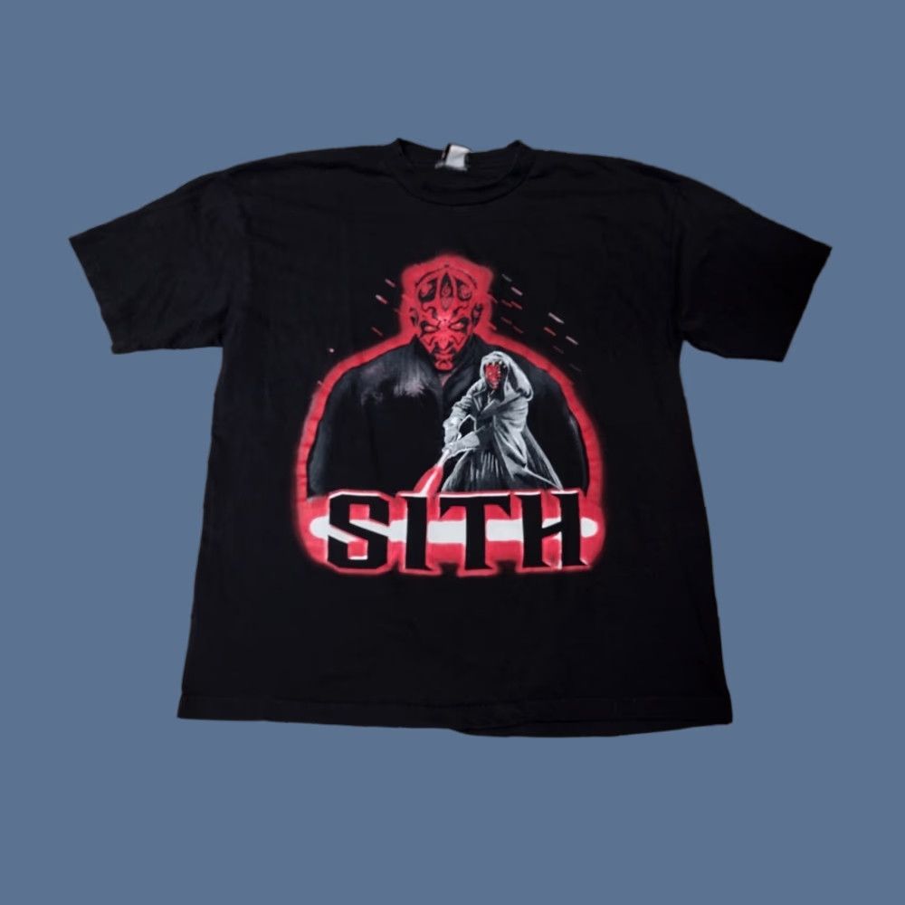 Star Wars VINTAGE Star Wars Darth Maul Sith Lord Shirt XL Black Men T-Shirt Logo Movie 90s Retro Horror TV Rare Size US XL / EU 56 / 4 - 1 Thumbnail