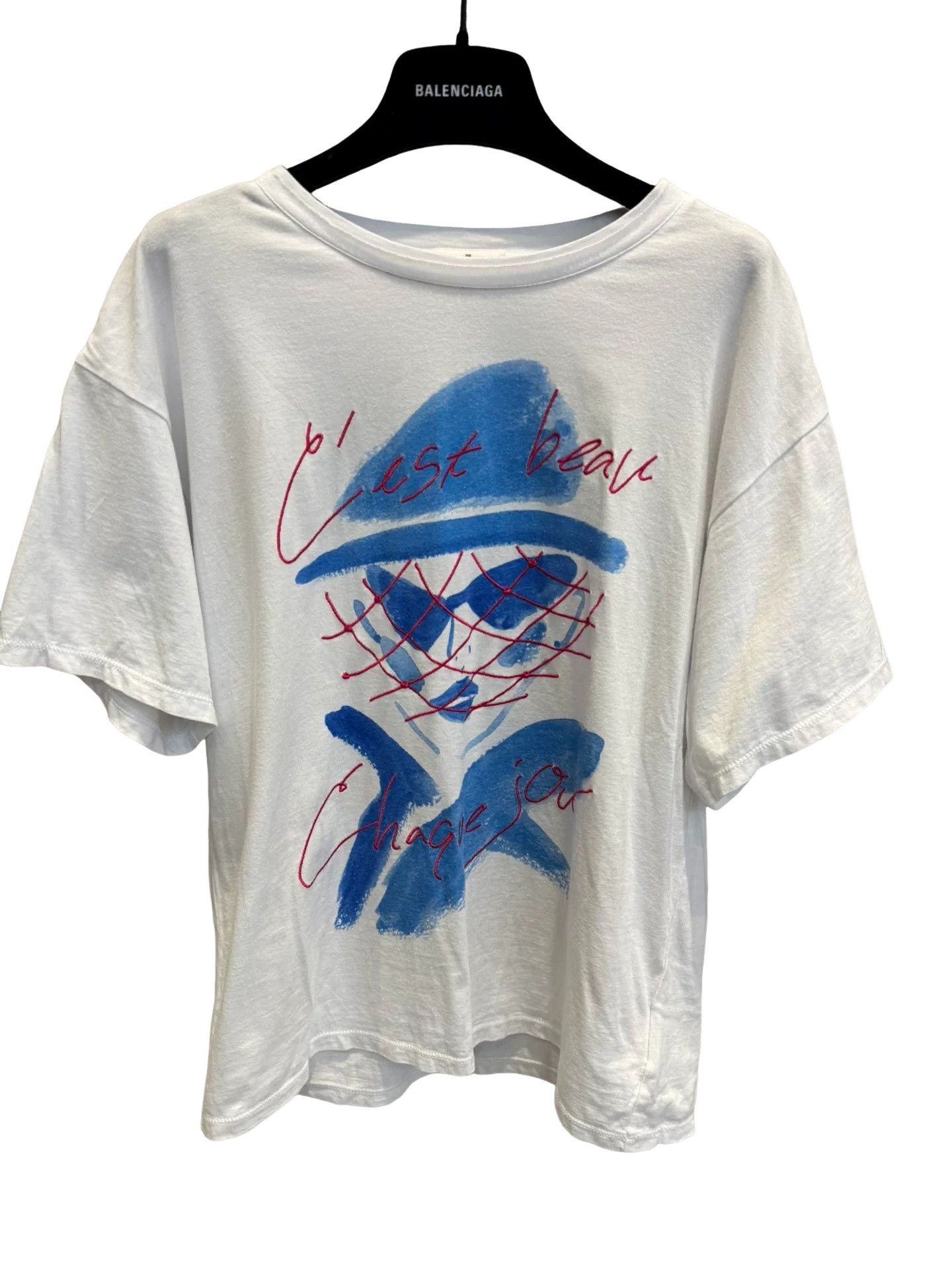 Lanvin Lanvin En Bleu Yuko Saeki Graphic T-Shirt Size 38 Size XS / US 0-2 / IT 36-38 - 1 Thumbnail