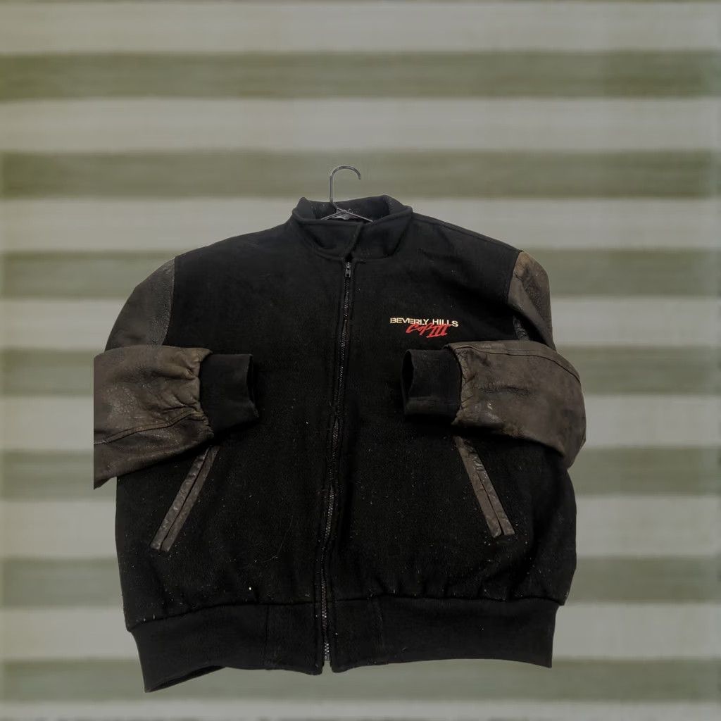 Vintage VINTAGE Beverly Hills Cop 3 Eddie Murphy Varsity Jacket Cast Crew XXL Black Wool Zip 90s 2XL Men Adults Varsity Jacket Size US XXL / EU 58 / 5 - 1 Thumbnail