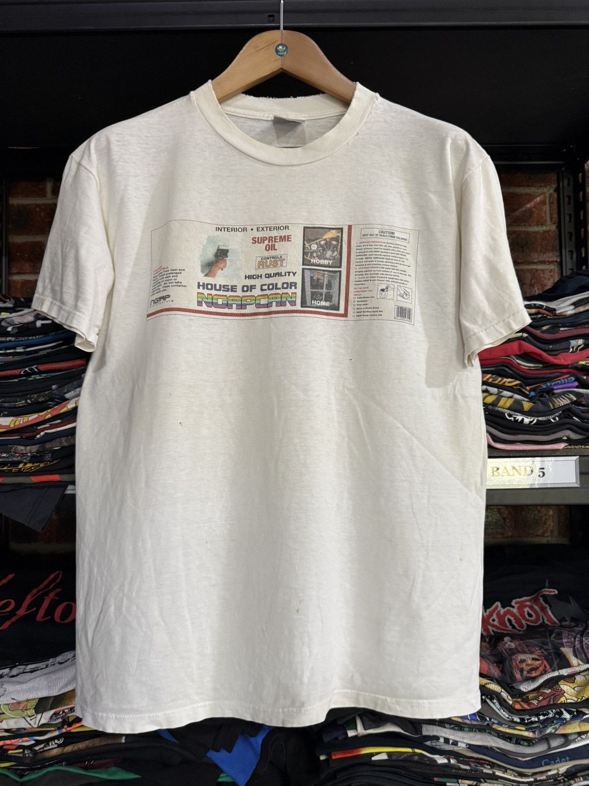 Thrashed Vintage 90s Supreme Oil House Of Colour Oneita T