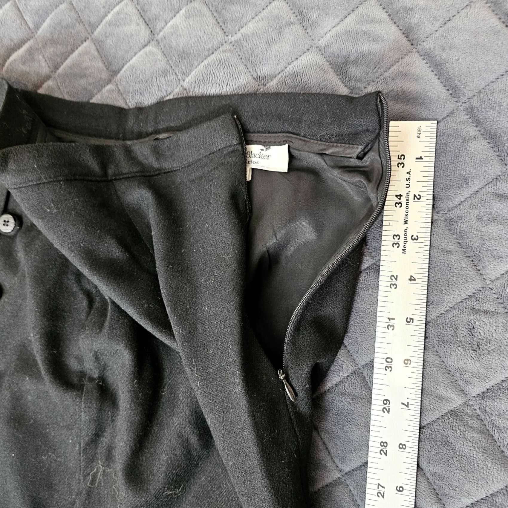 Stanley Blacker VINTAGE Stanley Blacker Skirt Women 14 Wool Black Pleated Button Long Time period: 1990s (if applicable) Mens Womens Size 36" / US 14 / IT 50 - 6 Thumbnail