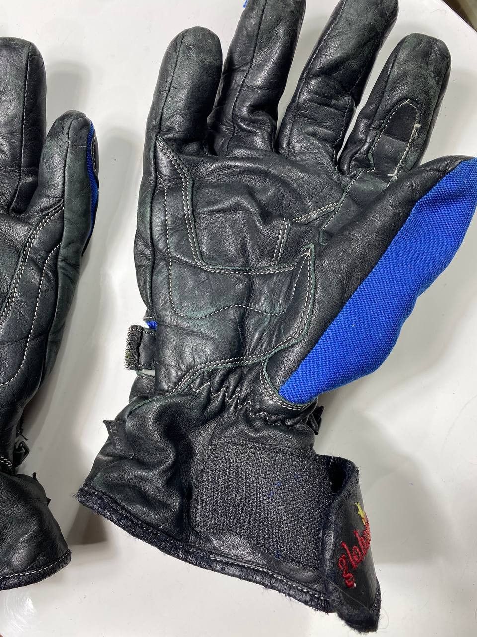 Leather Vintage moto gloves avant garde leather y2k Size ONE SIZE - 12 Thumbnail