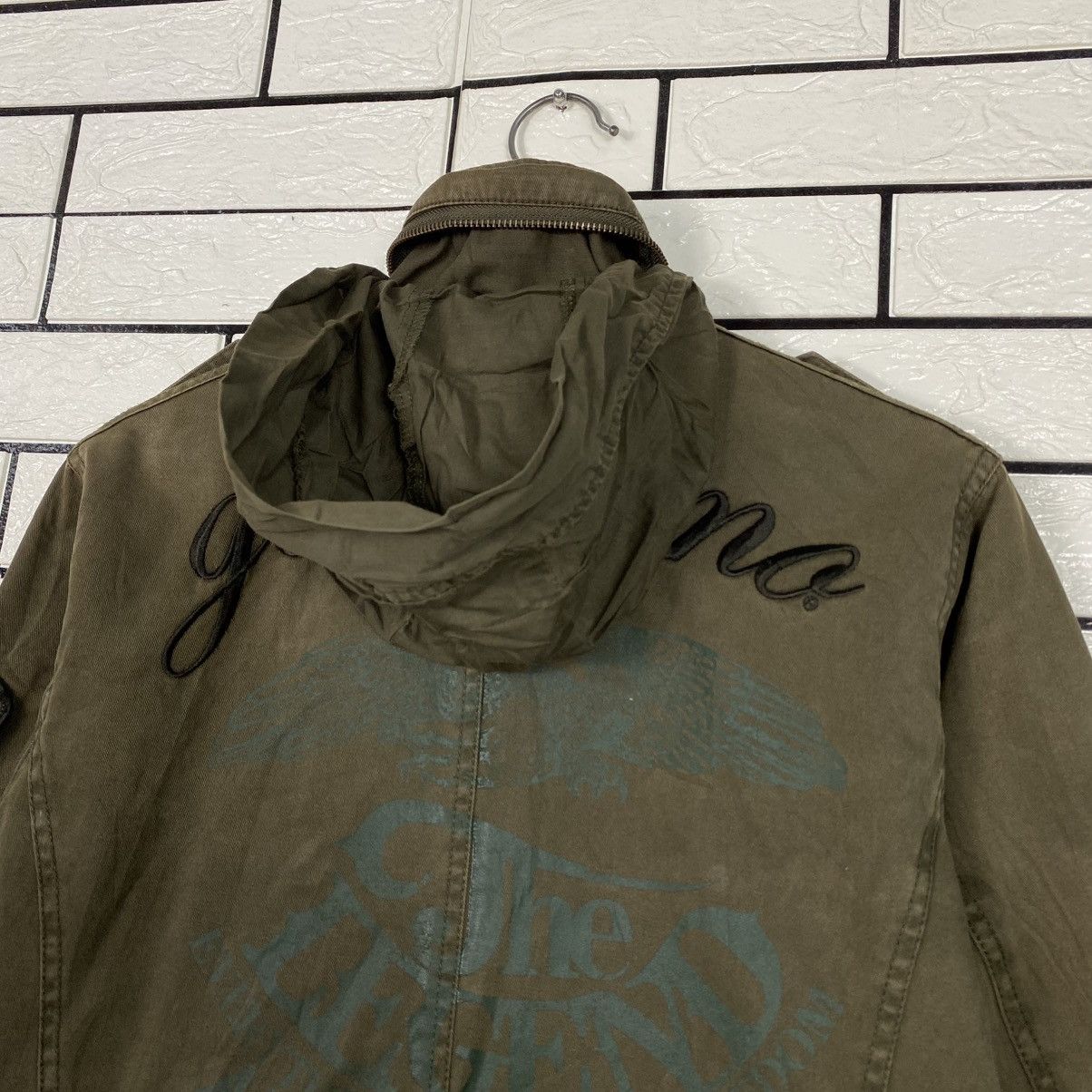 Japanese Brand 📌Vintage Biker Jacket Arizona Tribes Geronimo Big Logo Size US M / EU 48-50 / 2 - 13 Thumbnail