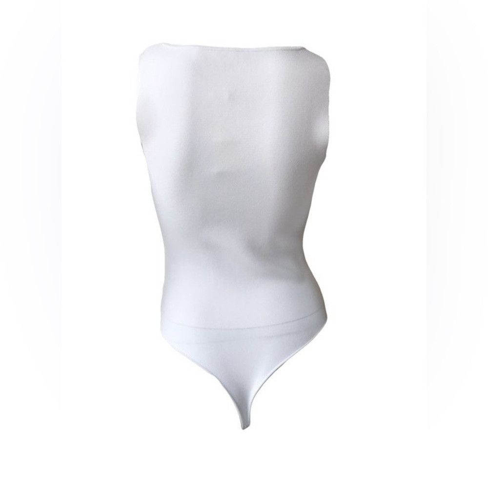 A.L.C. A.L.C Iris Thong Bodysuit White Deep V Tailored Fit Size M / US 6-8 / IT 42-44 - 4 Thumbnail