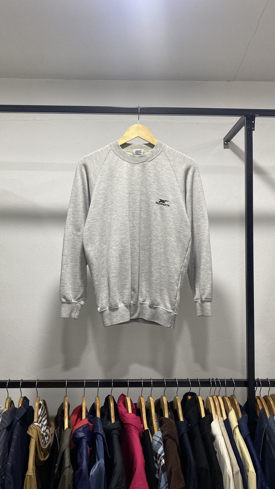 Asics × Japanese Brand × Vintage Vintage 80s Made In Japan Asics Sportswear Sweatshirt Size US M / EU 48-50 / 2 - 1 Thumbnail