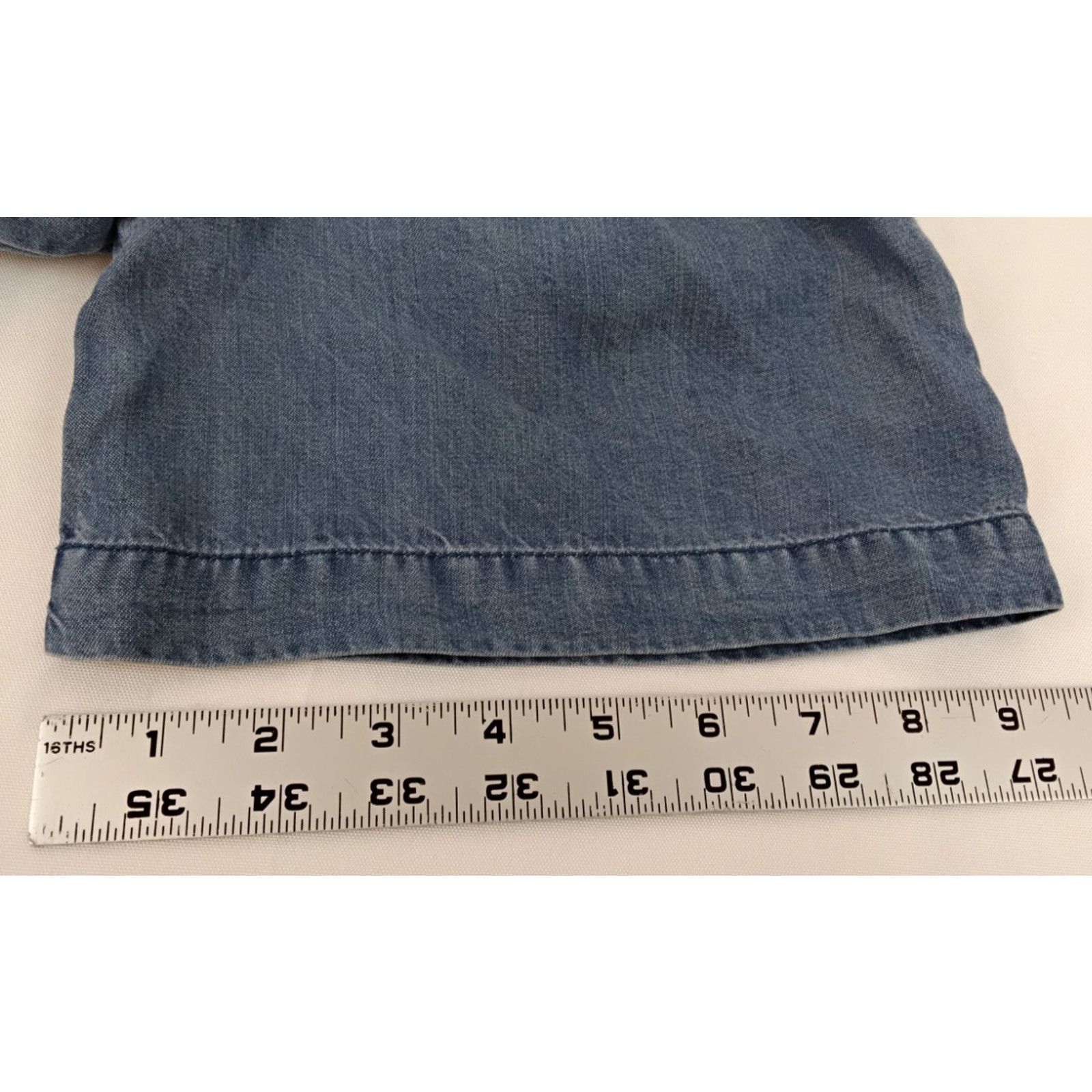 7 For All Mankind 7 For All Mankind Jumpsuit Women L Blue Smocked Lyocell New Size 34" / US 12 / IT 48 - 15 Thumbnail