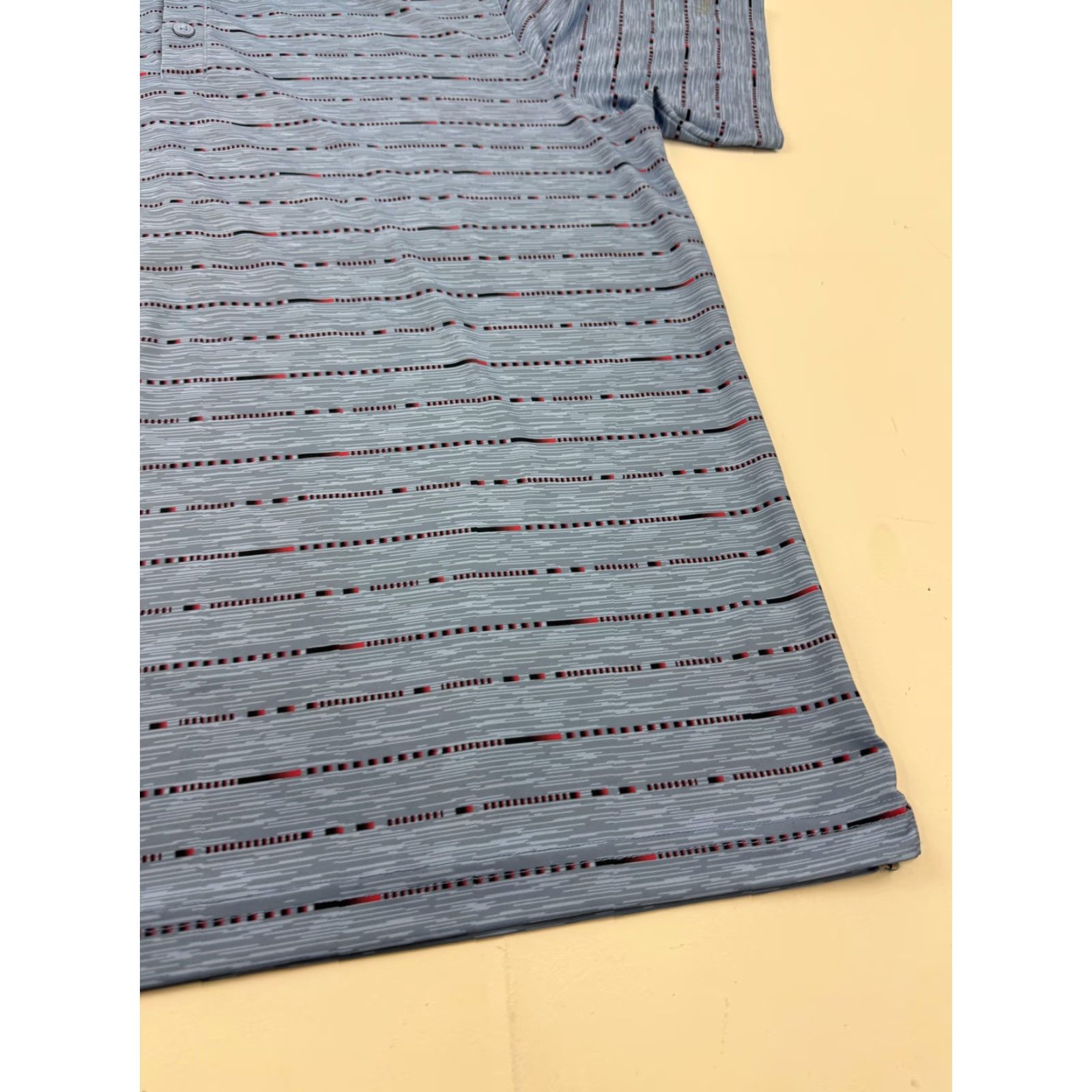 Vintage Walter Hagen Polo Shirt Mens XL Blue Striped Geometric Golf Performance Stretch Shirt Size US XL / EU 56 / 4 - 3 Thumbnail