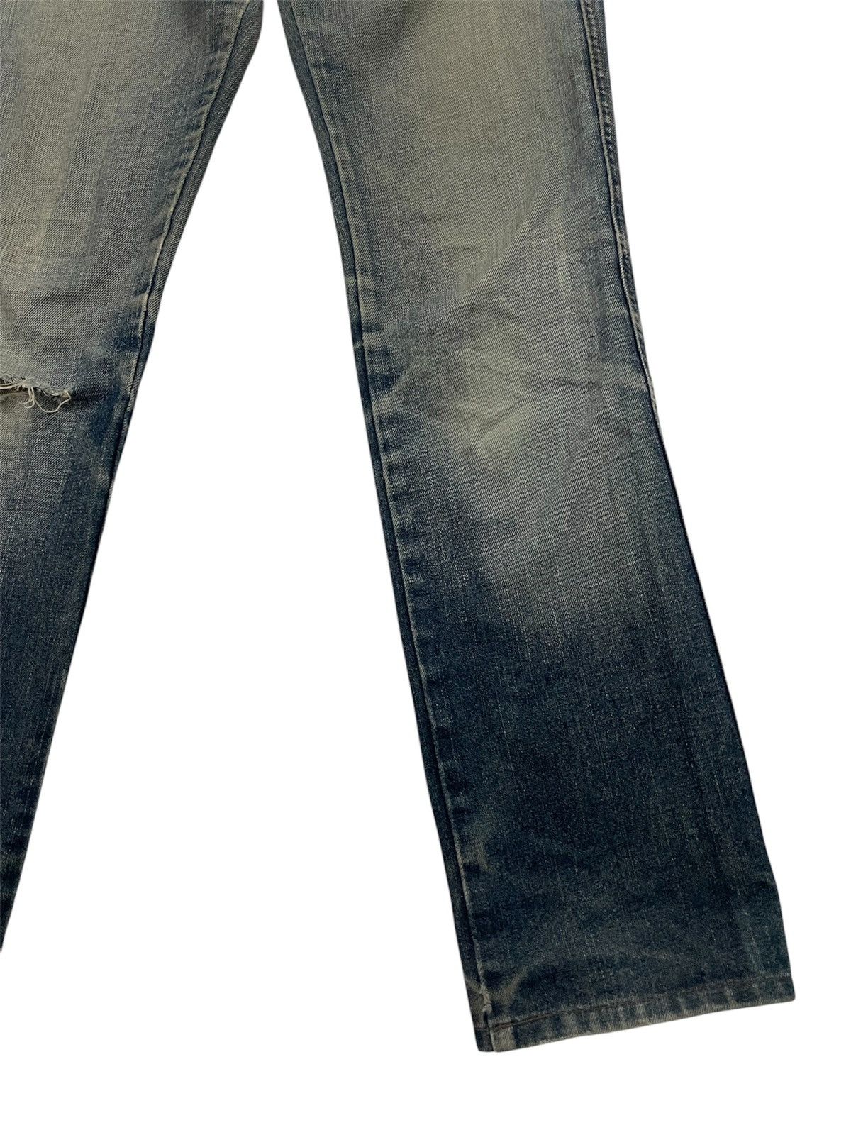 Diesel × Vintage Sick🔥Vtg Ripped Jeans Diesel Industry Embroidery denim Size 29" - 5 Thumbnail