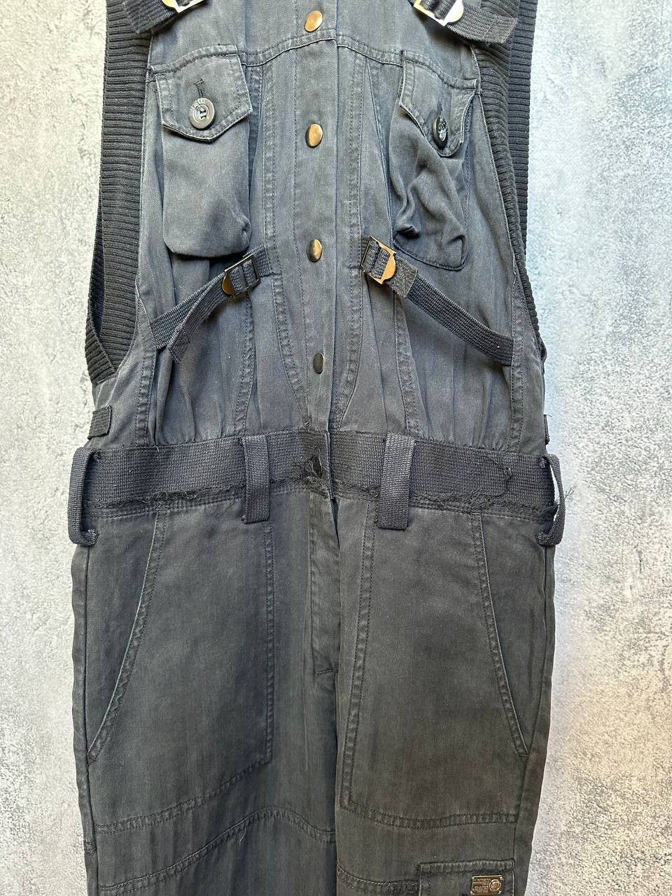 Diesel Diesel Utility Jumpsuit Sleeveless Cargo Overalls Buckle Size 25" / US 0 / IT 36 - 8 Thumbnail