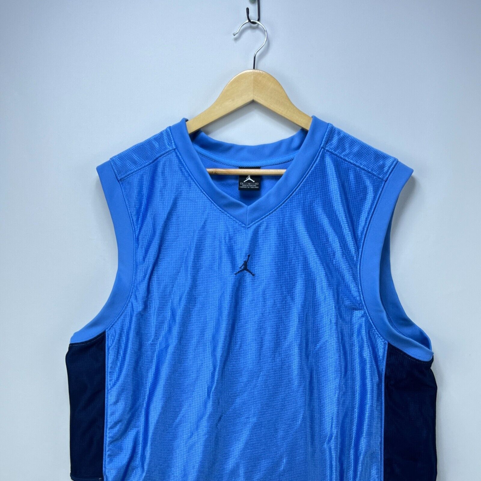 Vintage Vintage Y2K Jordan Brand Carolina Blue Mesh XL Nike Mid Logo Size US XL / EU 56 / 4 - 2 Thumbnail