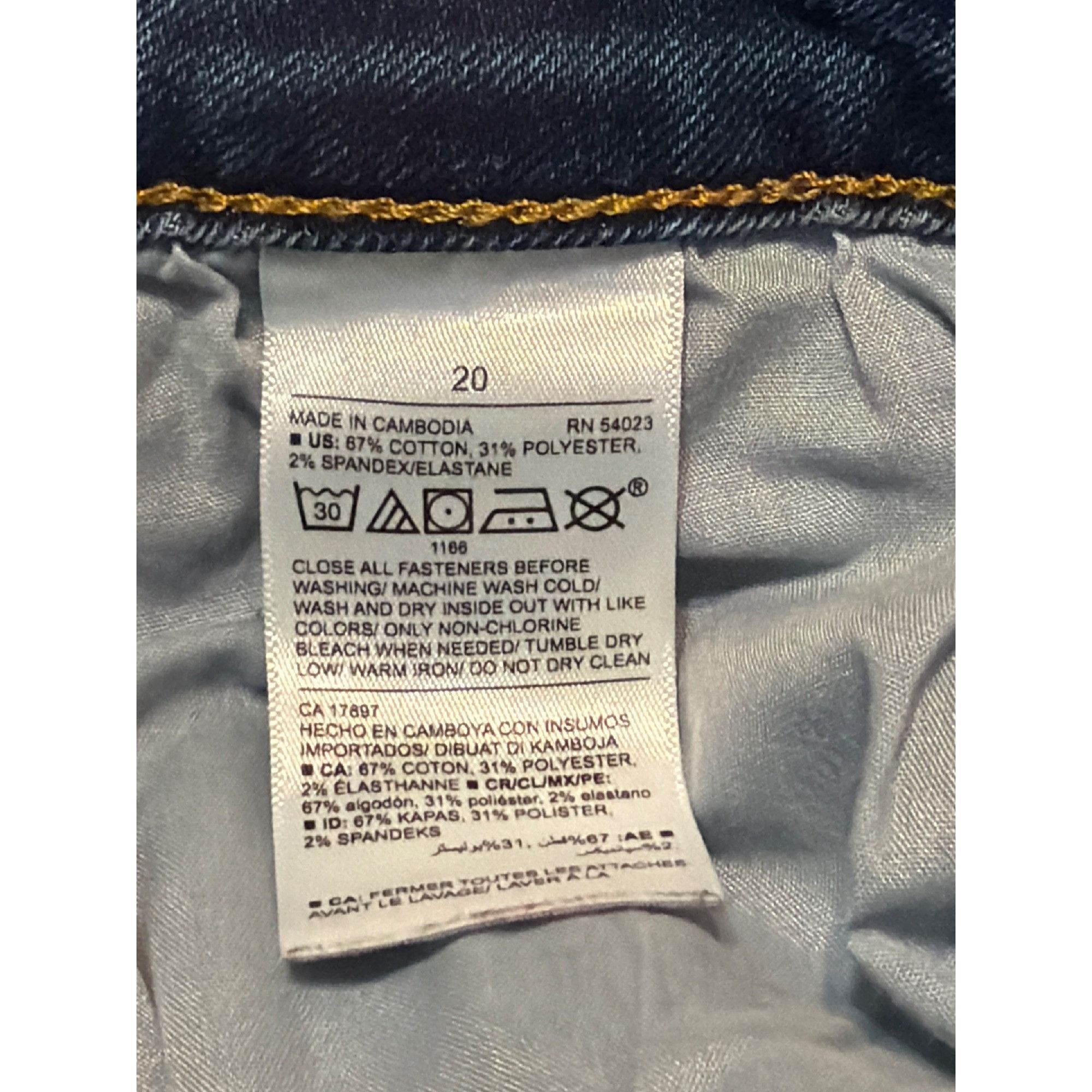 Old Navy Old Navy Kicker Boot Cut Mid Rise Jeans Blue Denim Stretch C Size 42" / US 20 - 5 Thumbnail