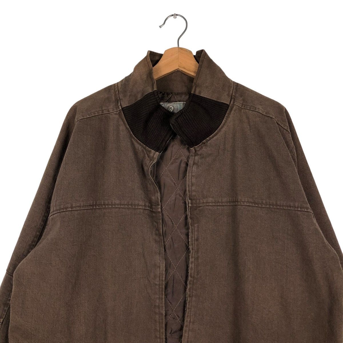Japanese Brand 🔥VINTAGE BIKER JACKET CONTRASTRICK ISSEY MIYAKE Size US XL / EU 56 / 4 - 3 Thumbnail