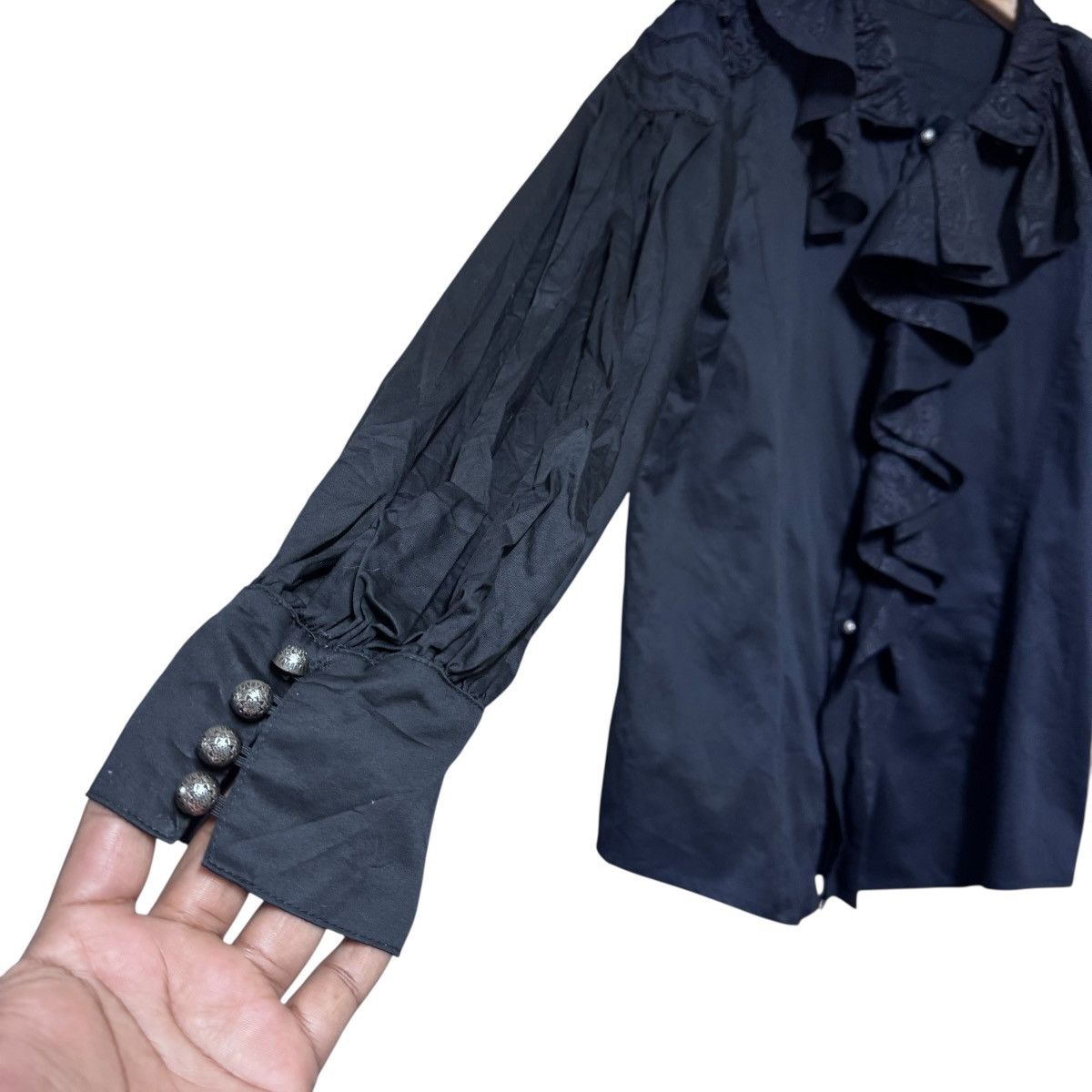Mari's Rock Punk Rave Ruffled Vampire Gothic Shirt Size US M / EU 48-50 / 2 - 19 Thumbnail