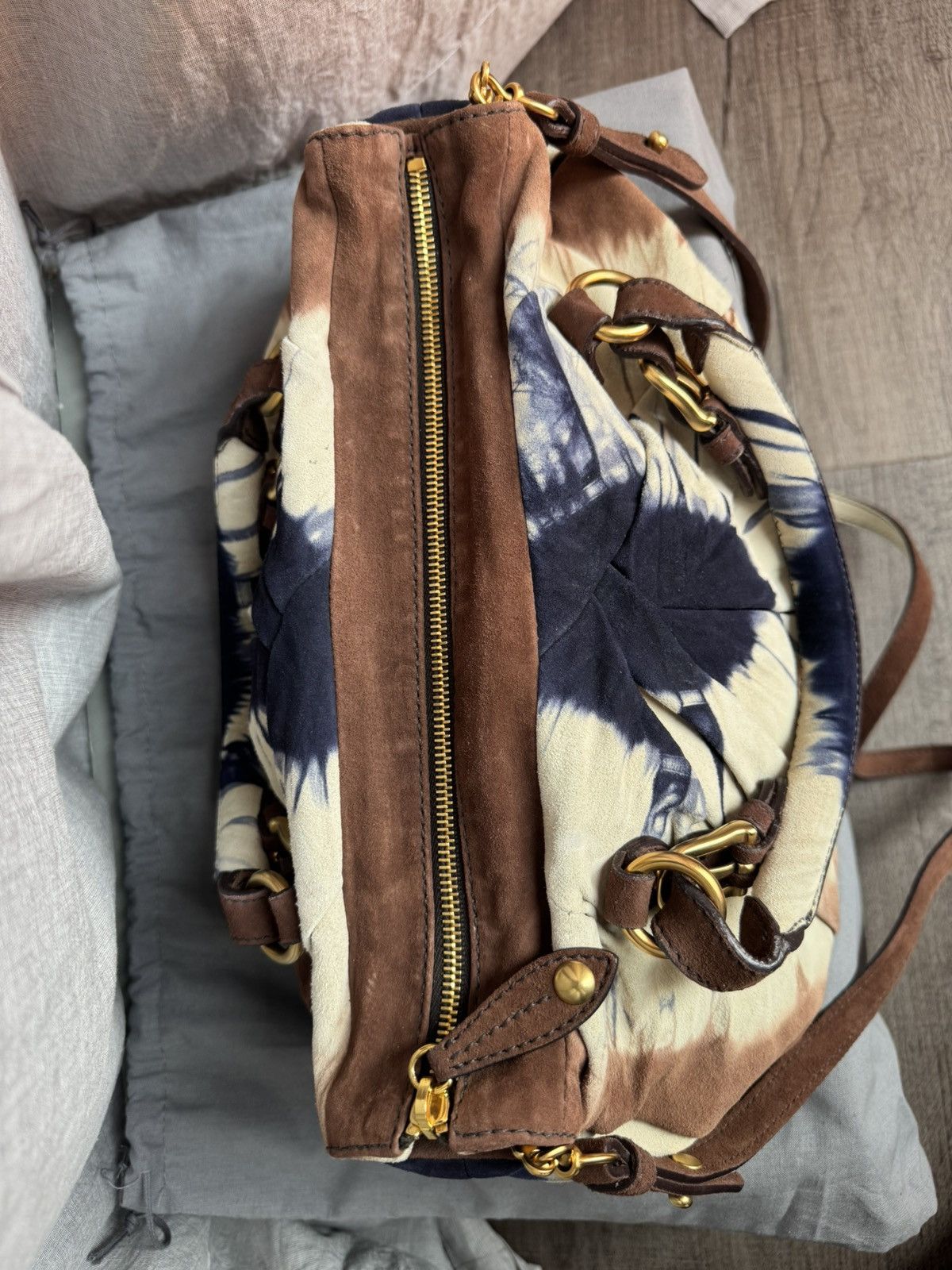 Miu Miu Vintage Miu Miu brown tie-dye bag Size ONE SIZE - 9 Thumbnail