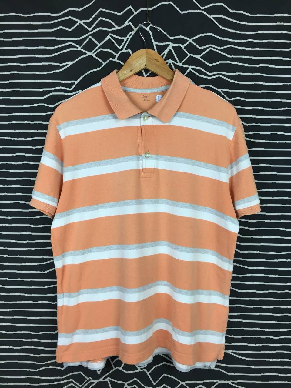 Gap × Vintage GAP Casual Essential Striped Polo Tee Size US XL / EU 56 / 4 - 2 Thumbnail