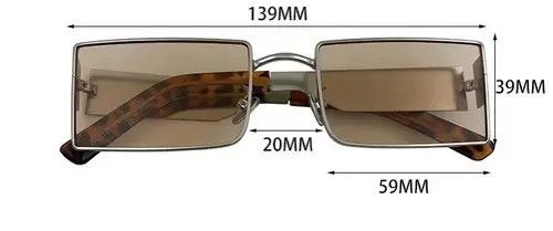 VIBE Vintage square frame sunglasses Size ONE SIZE - 4 Thumbnail