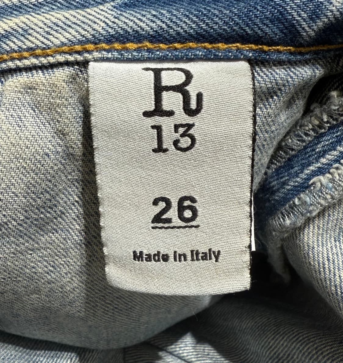 R13 R13 Distressed Double Denim Jeans Size 26" / US 2 / IT 38 - 7 Thumbnail