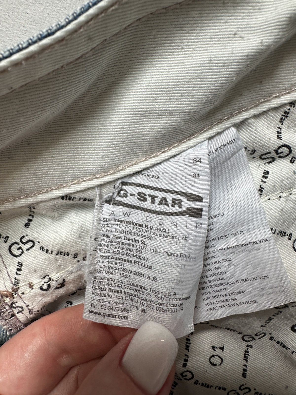 G-Star G-star Avant Garde Denim Jeans Size US 34 / EU 50 - 14 Thumbnail