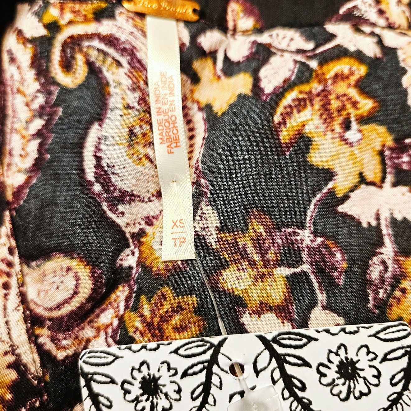 Free People NWT Free People Call Me Later Bodysuit Sz. XS [0-2] Paisley Size XS / US 0-2 / IT 36-38 - 6 Thumbnail