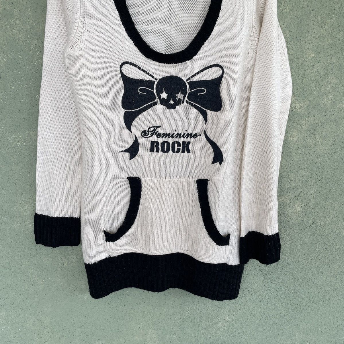Homespun Knitwear Vintage Japanese Feminine Rock Skulls Knitwear Sweater Women Size M / US 6-8 / IT 42-44 - 4 Thumbnail