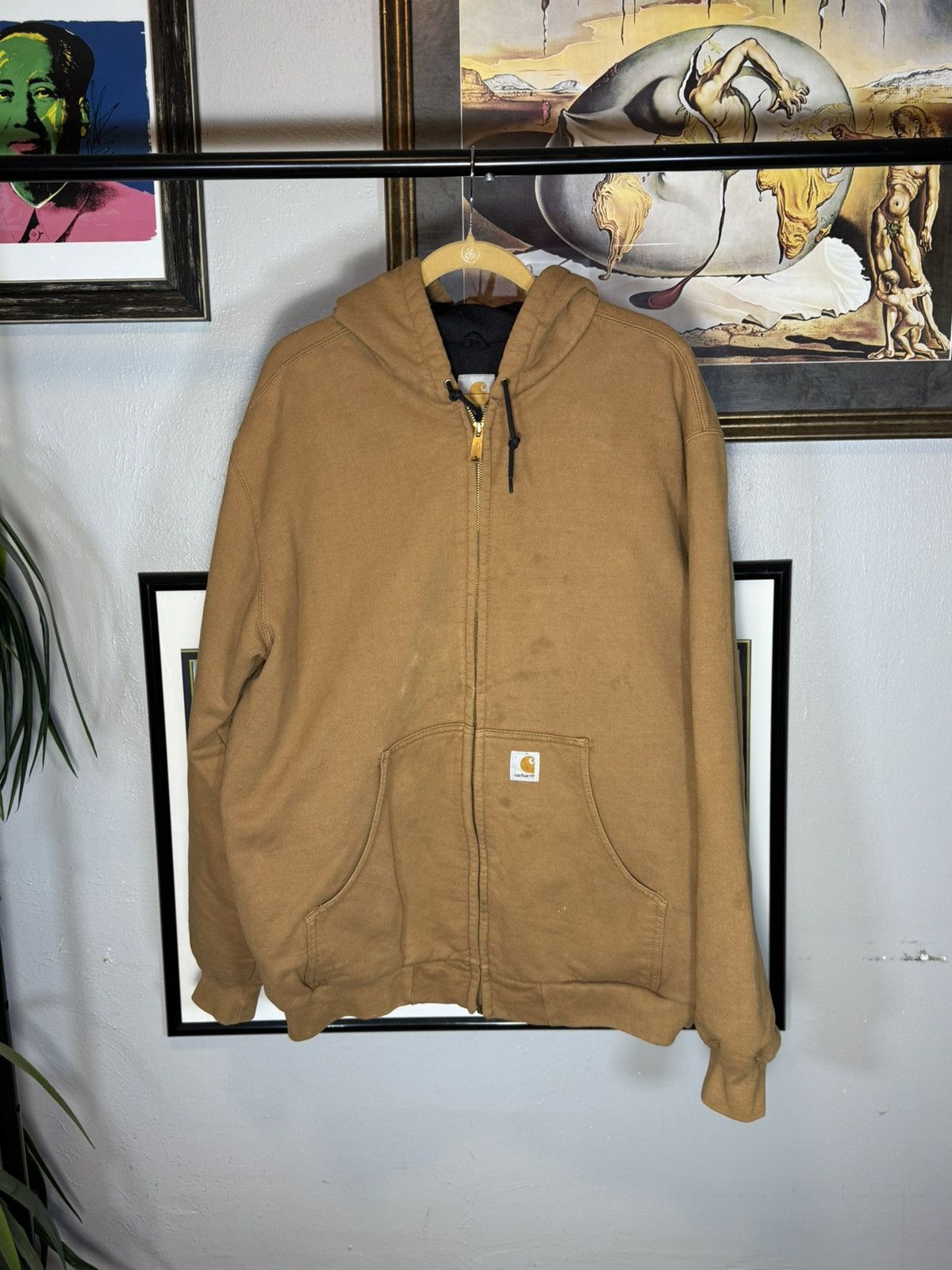 Carhartt Vintage Carhartt Thermal Lined Hoodie Size US XL / EU 56 / 4 - 1 Thumbnail