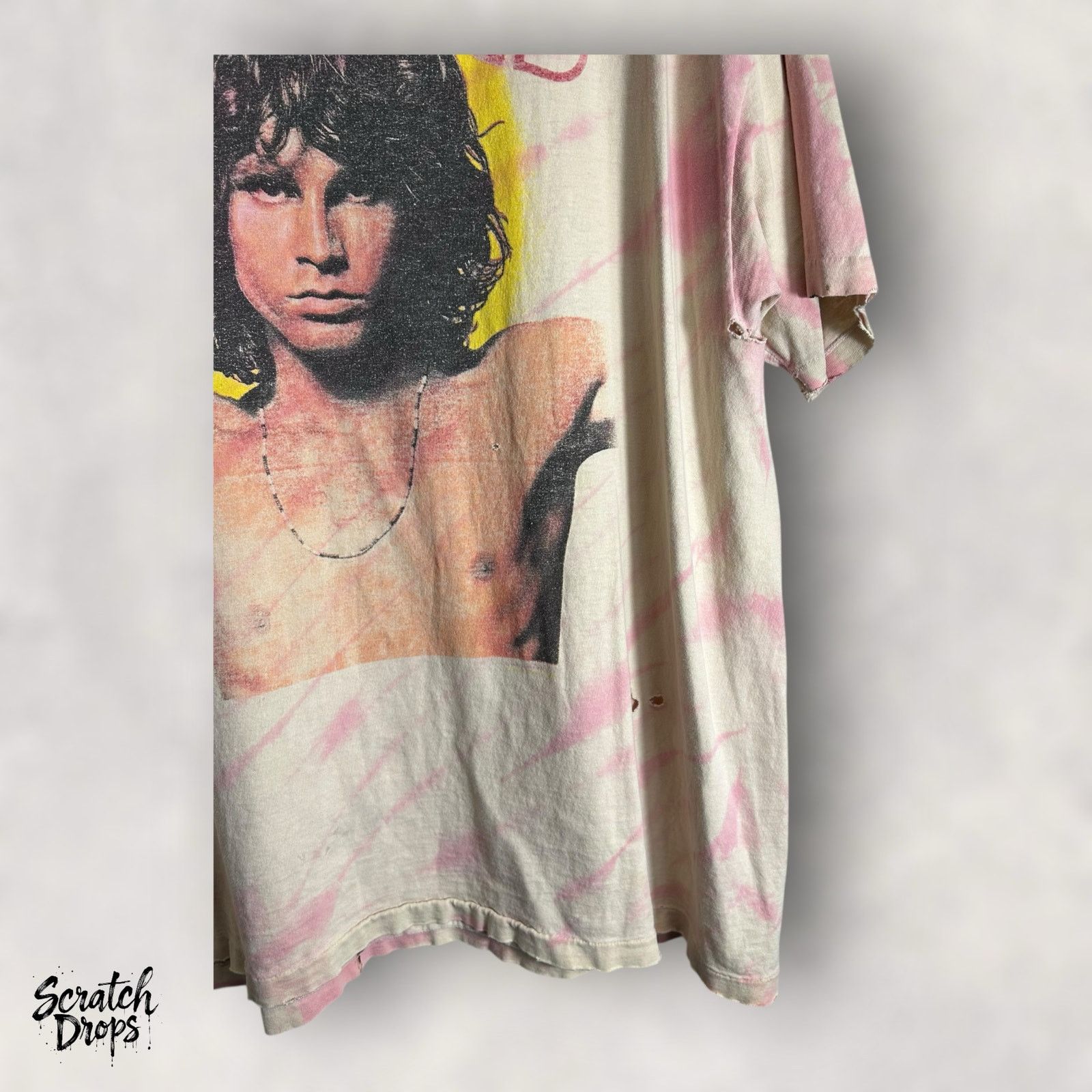 Hanes VTG 90s The Doors Jim Morrison Tie Dye T-Shirt XL USA Size US XL / EU 56 / 4 - 7 Thumbnail