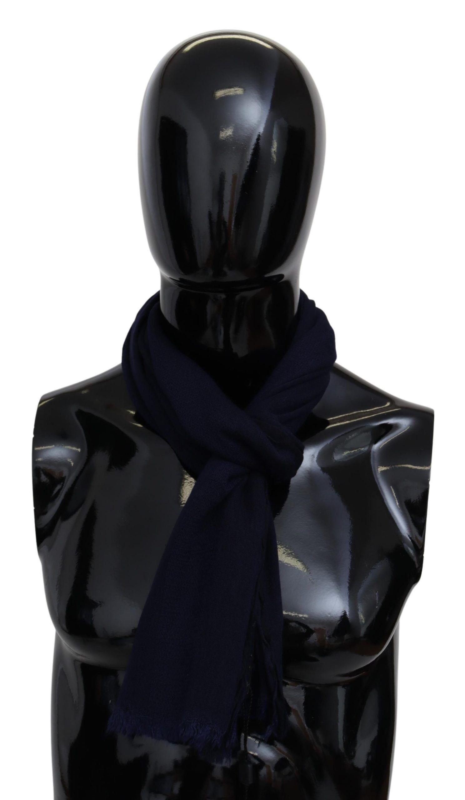 Missoni Elegant Blue Wool Scarf with Embroidered Men's Logo Size ONE SIZE - 1 Thumbnail