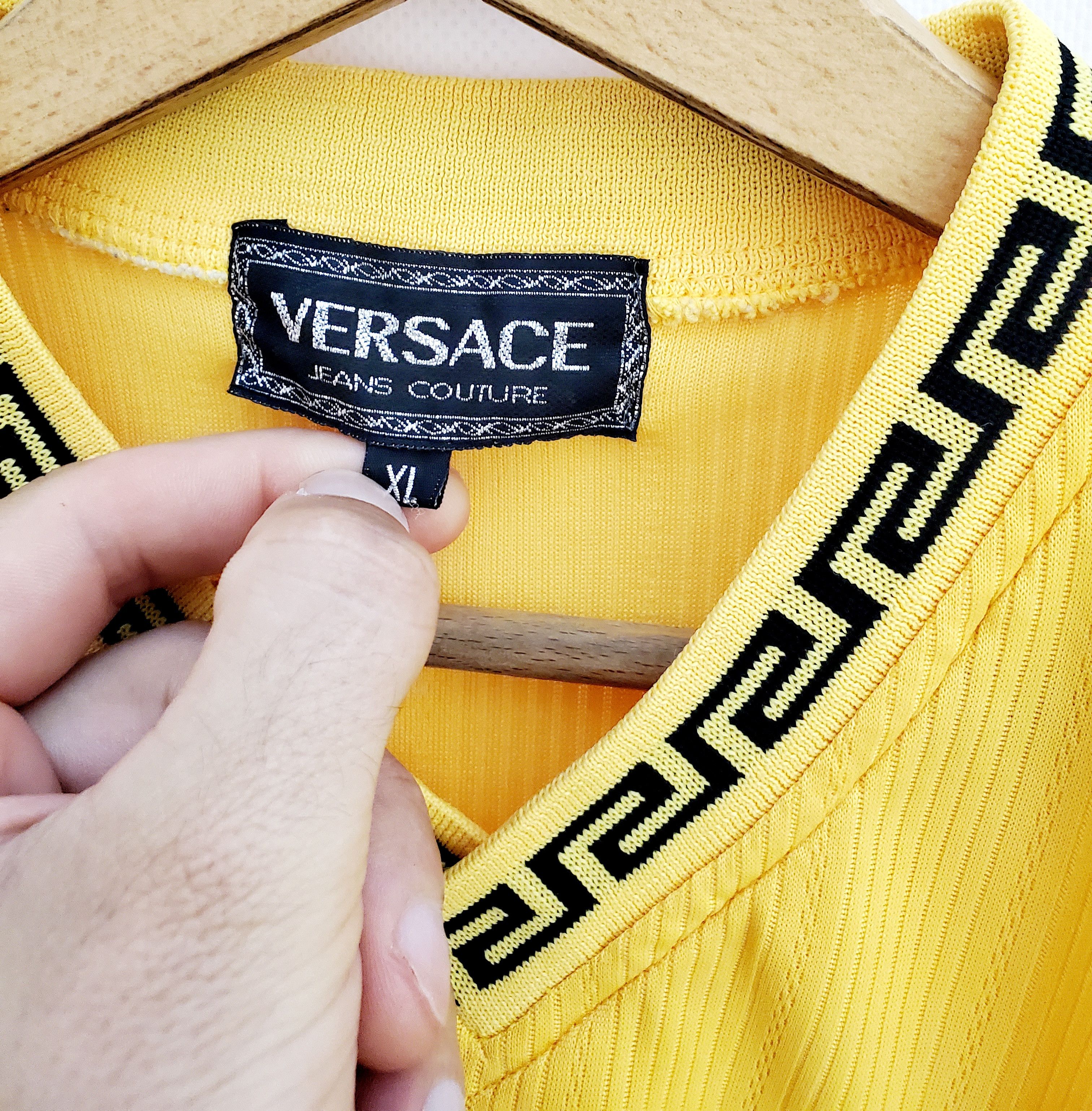 Versace Jeans Couture × Vintage Vintage 90s Versace Jeans Couture shirt perfect condition Xl Size US XL / EU 56 / 4 - 3 Thumbnail