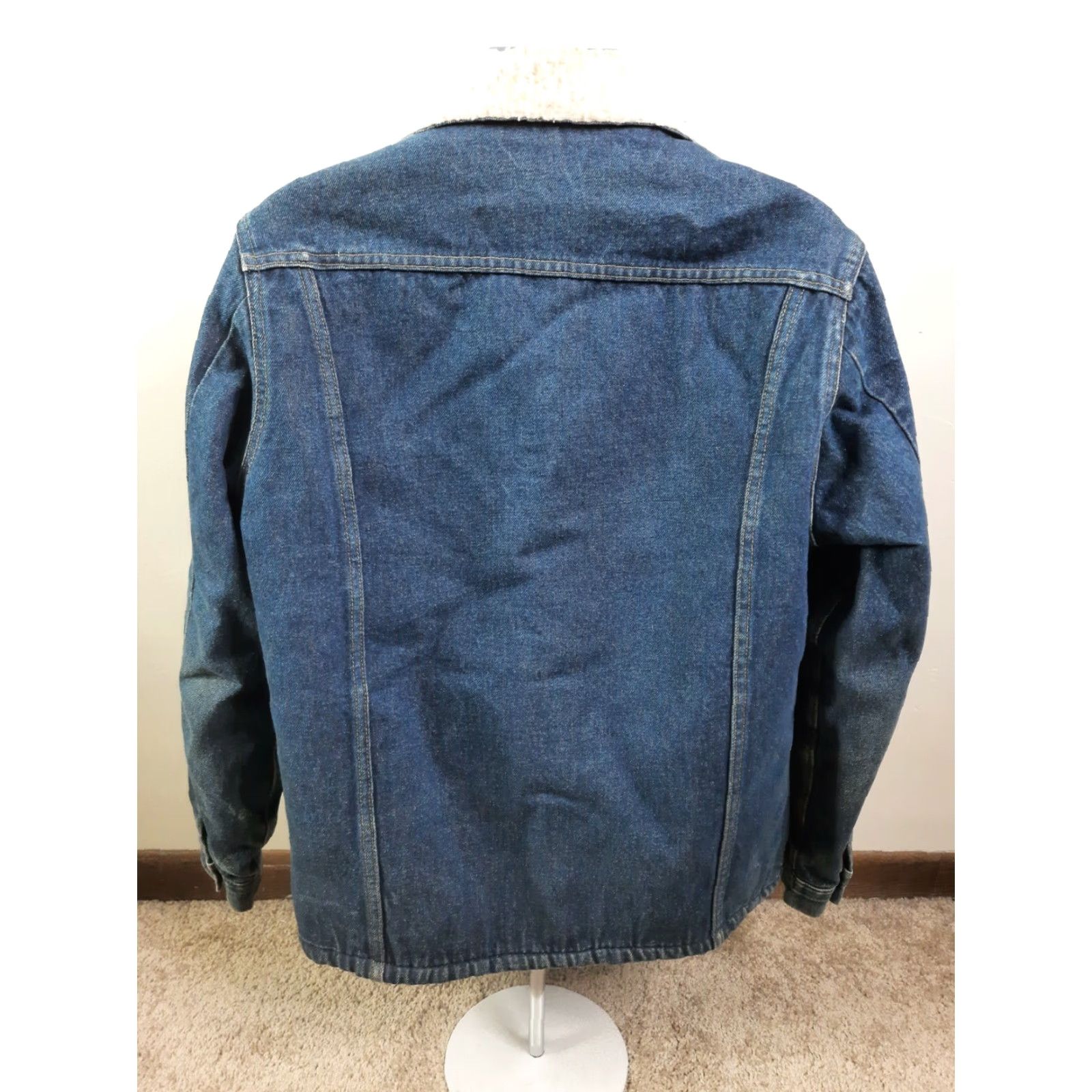 Vintage VINTAGE Big Mac JCPenney Mens Trucker Denim Sherpa Jean Jacket Regular Large XL Blue Jacket Mens 80s USA Size US 33 - 6 Thumbnail