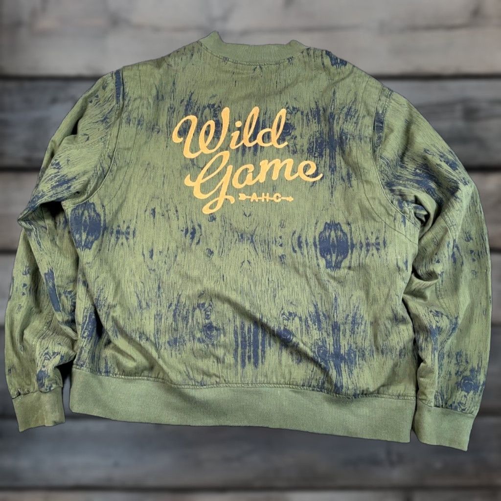 Olive AKOO Reversible Bomber Jacket Adult 4XL Camouflage Olive Green Embroidered Size US XXL / EU 58 / 5 - 1 Thumbnail