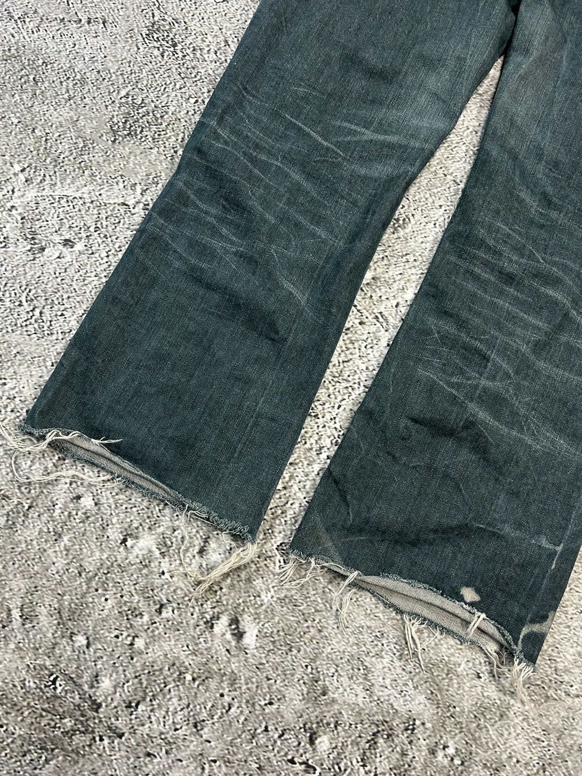 Evisu Evisu x Puma vintage navy green jeans seagulls distressed Size US 30 / EU 46 - 5 Thumbnail