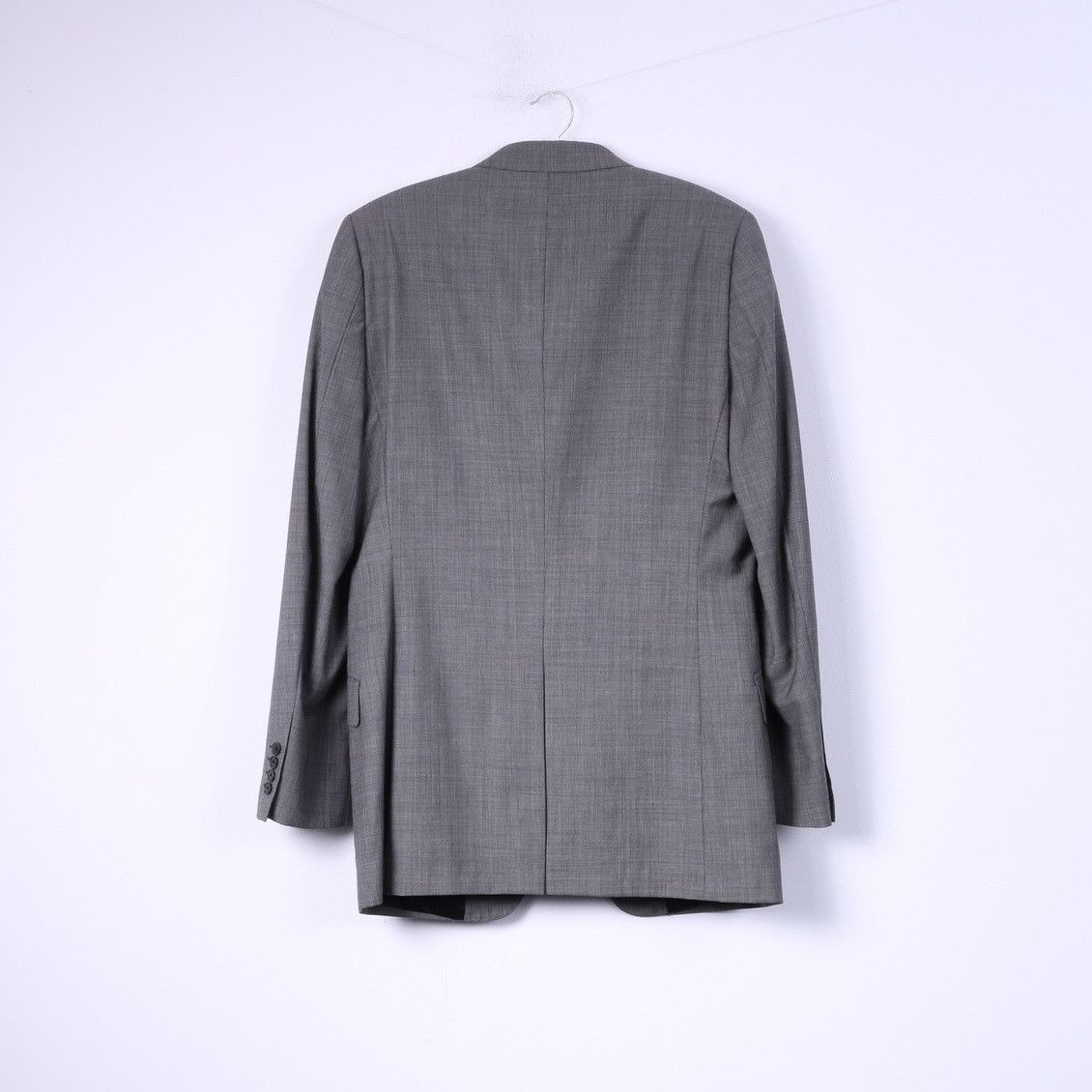 Jaeger Jaeger Men 40 Long Blazer Grey Wool Vintage 6394 Size 40L - 7 Thumbnail