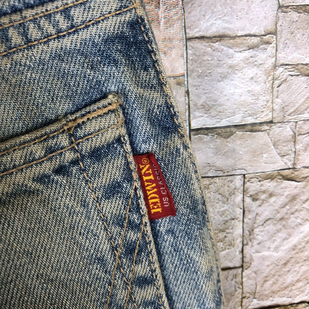 Edwin Edwin vintage faded Blue Denim Pants #A1123 Size US 30 / EU 46 - 18 Thumbnail
