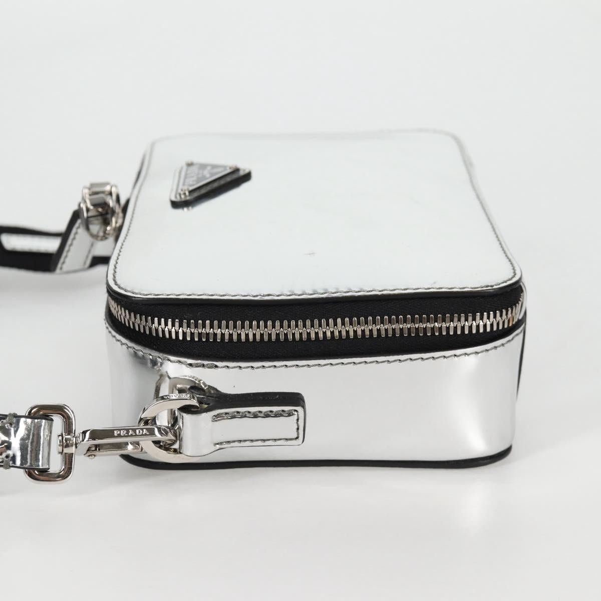 Prada PRADA Shoulder Bag Leather Silver 2vh070 2vh070 Size ONE SIZE - 4 Thumbnail