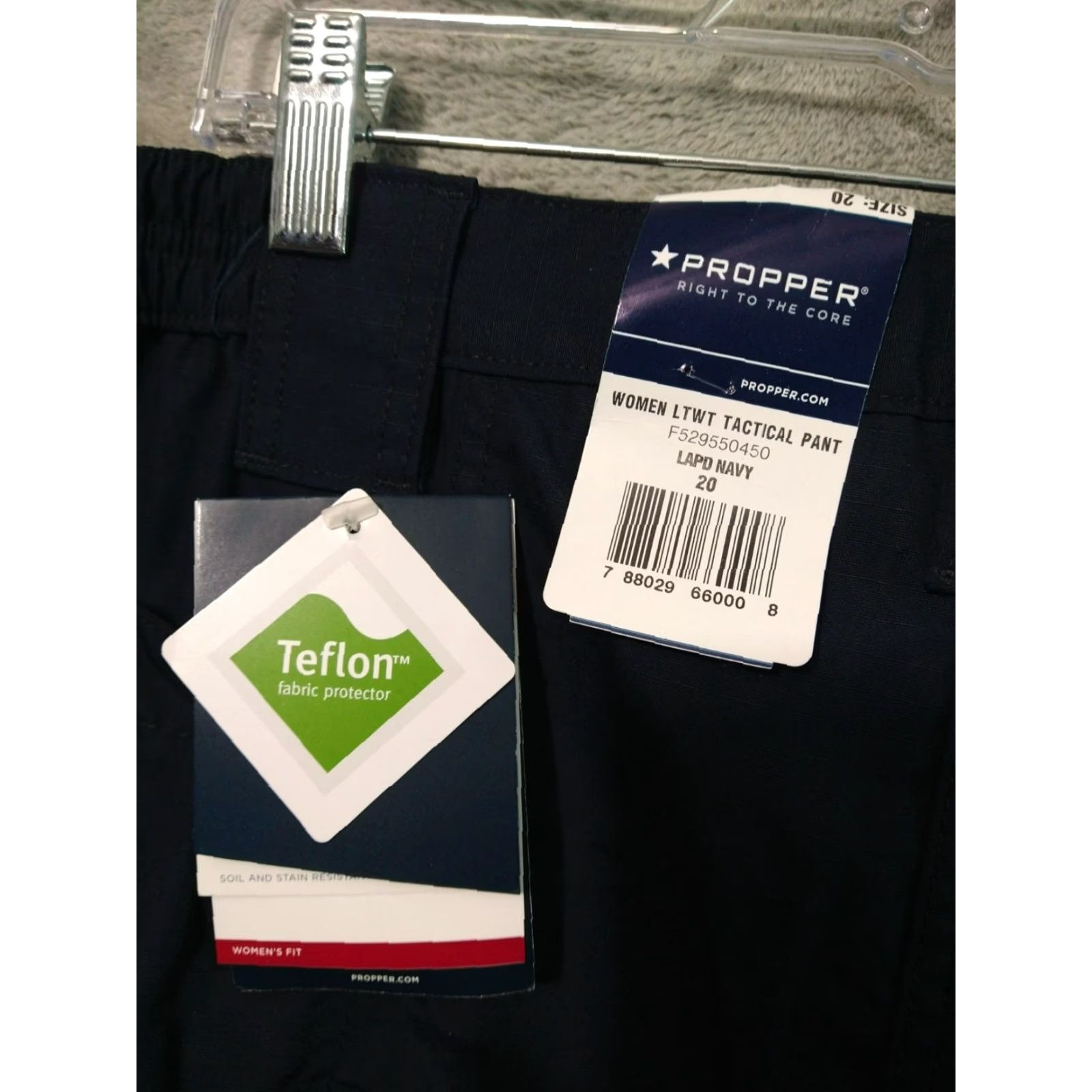 Propper Propper Womens 20 Blue Cargo Ripstop Straight Leg Lightweight Tactical Pants Size 42" / US 20 - 7 Thumbnail