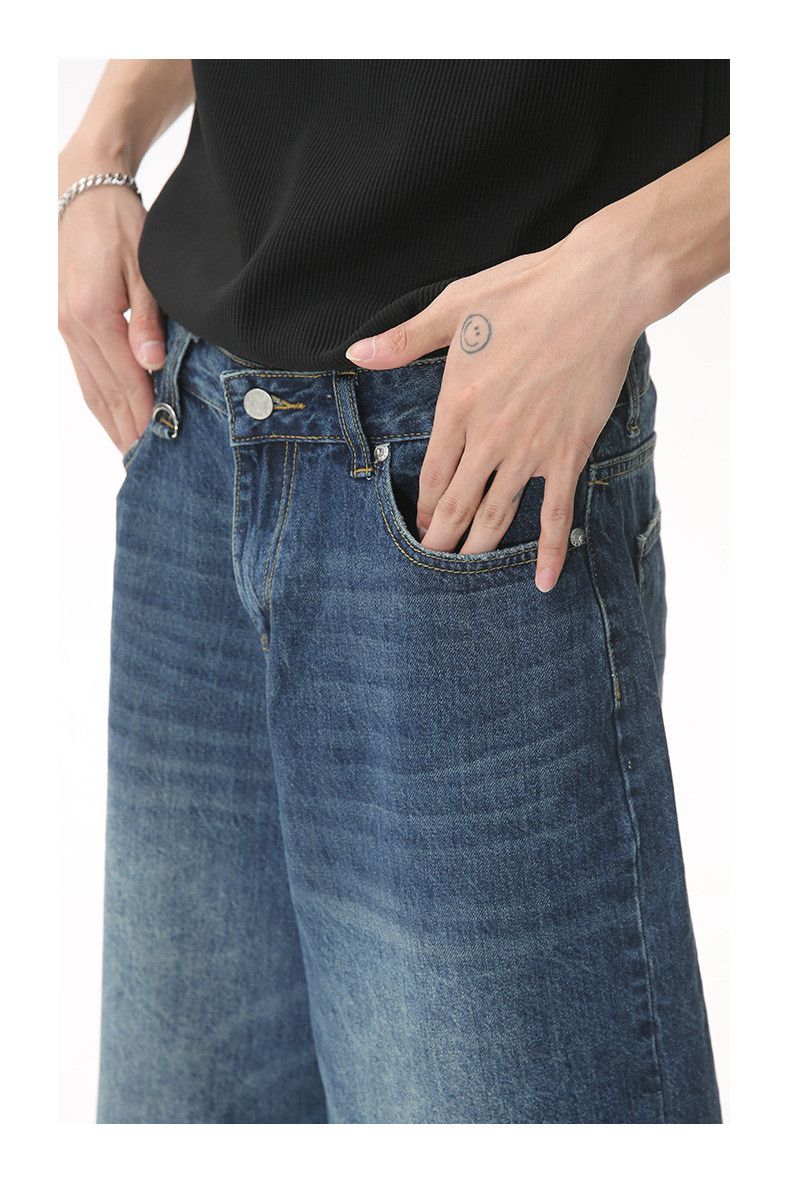 Japanese Brand × Jean Japanese retro loose wide-leg flared denim shorts Size US 32 / EU 48 - 6 Thumbnail