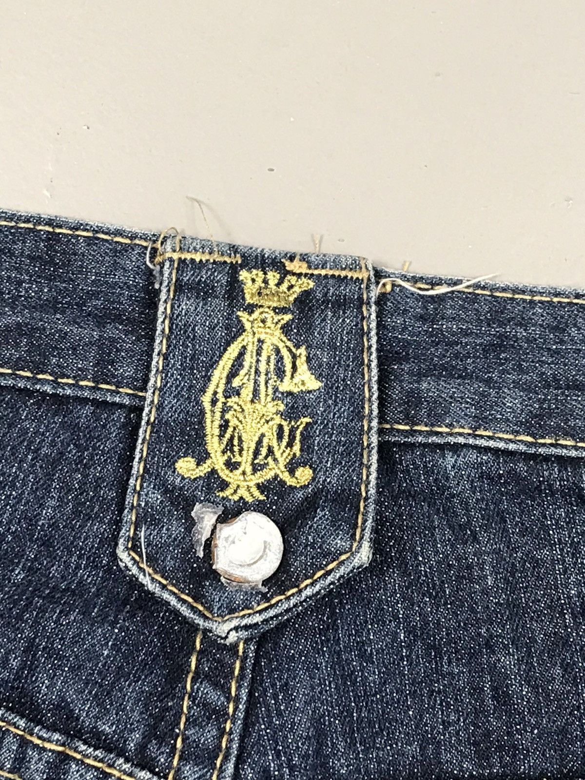 Christian Audigier × Ed Hardy × Vintage Rare vintage Christian Audigier crazy embroidered denim Size US 41 - 14 Thumbnail