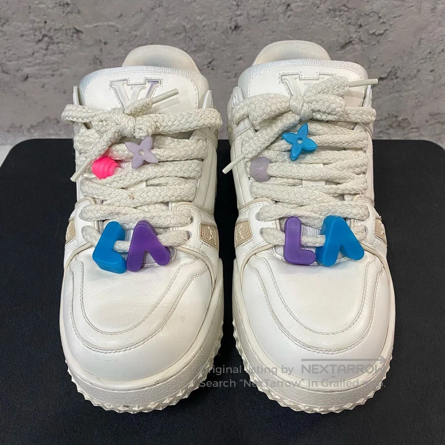 Louis Vuitton Louis Vuitton White LV Trainer Sneakers. Size US 8 / EU 41 - 6 Thumbnail
