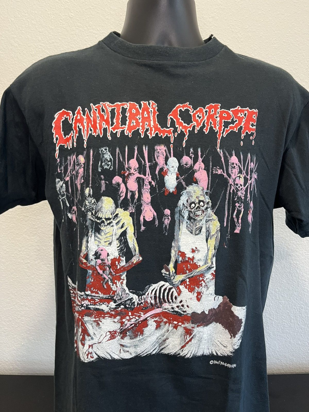 Band Tees × Vintage Cannibal corpse butchered at birth shirt vintage 90s Size US L / EU 52-54 / 3 - 3 Thumbnail
