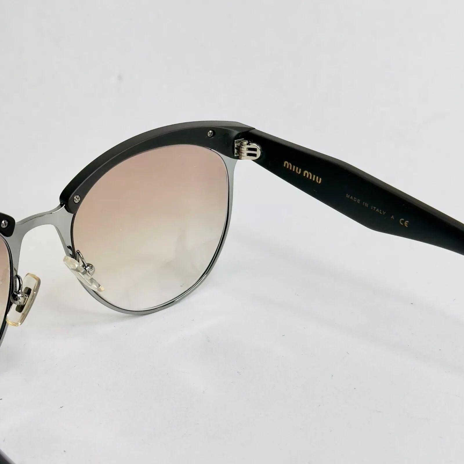 Miu Miu MIU MIU STARDUST 54Q Gray Brown Pave Stud Sunglasses MU54QS Size ONE SIZE - 2 Thumbnail