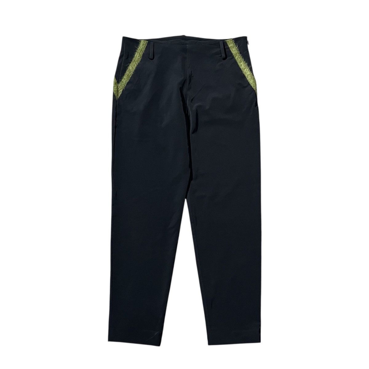 Japanese Brand SueUndercover - Sample Nylon Pant With Green Stripe Size US 29 - 1 Thumbnail