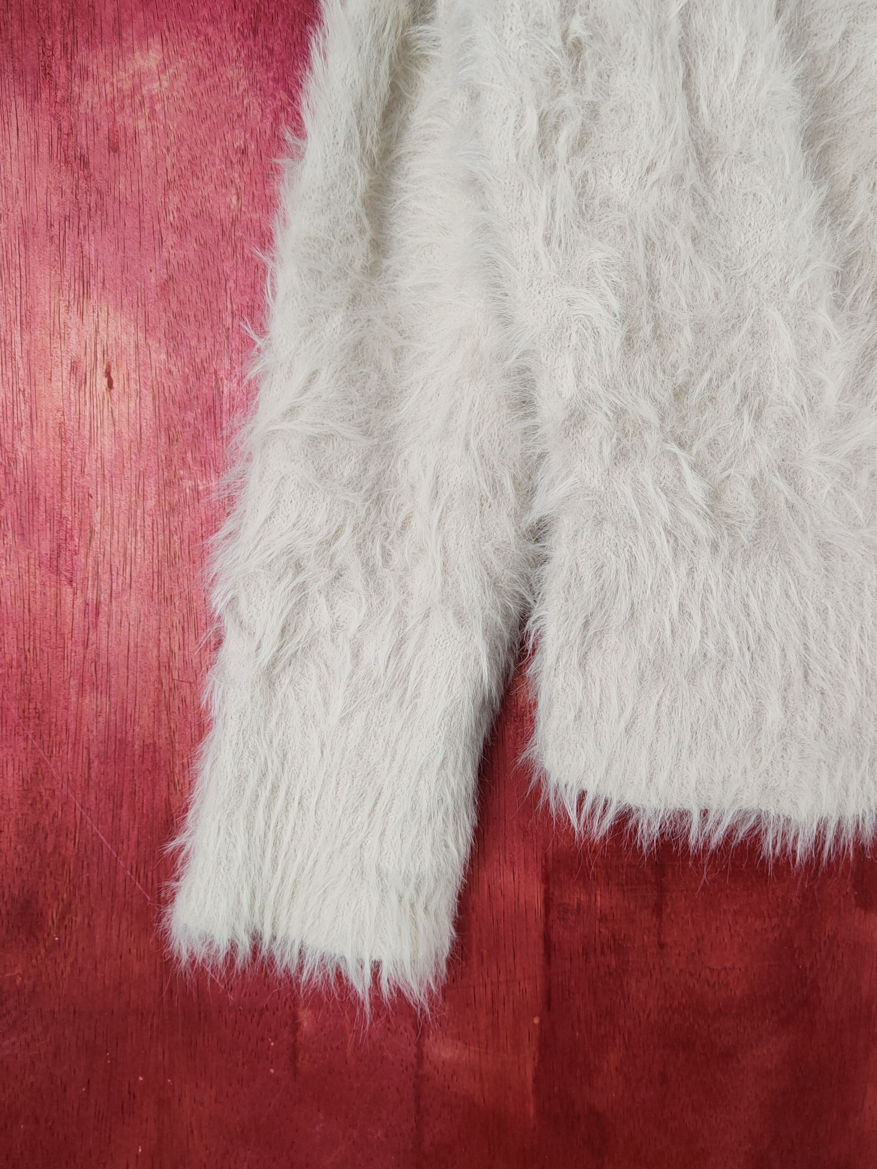 Homespun Knitwear × Japanese Brand × Vintage Sense of Place Beige Shag Shaggy Fur Mohair Knitwear #S1998 Size M / US 6-8 / IT 42-44 - 4 Thumbnail