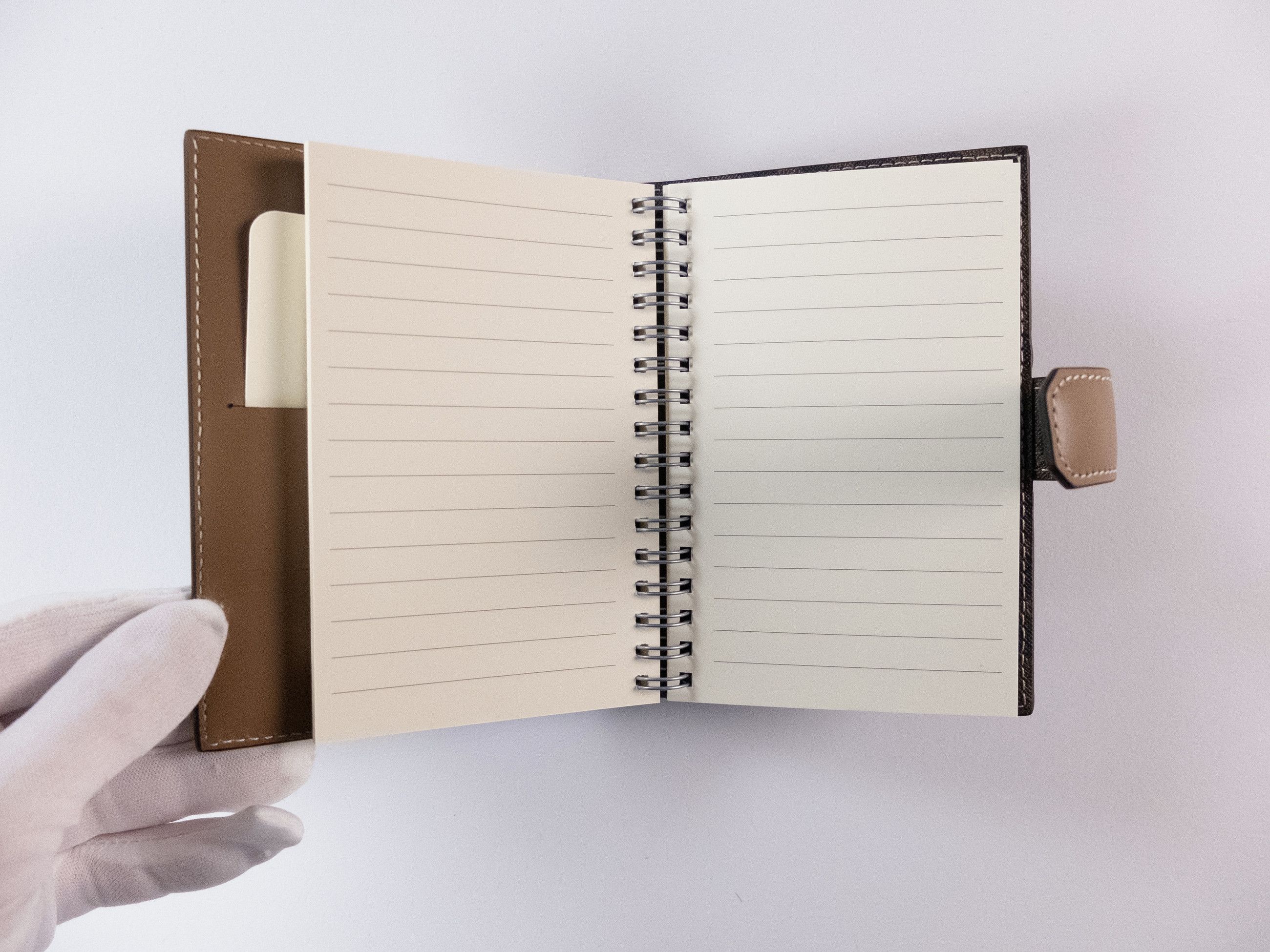 Fendi FENDI beige leather refillable notebook with metal FF logo Size ONE SIZE - 7 Thumbnail