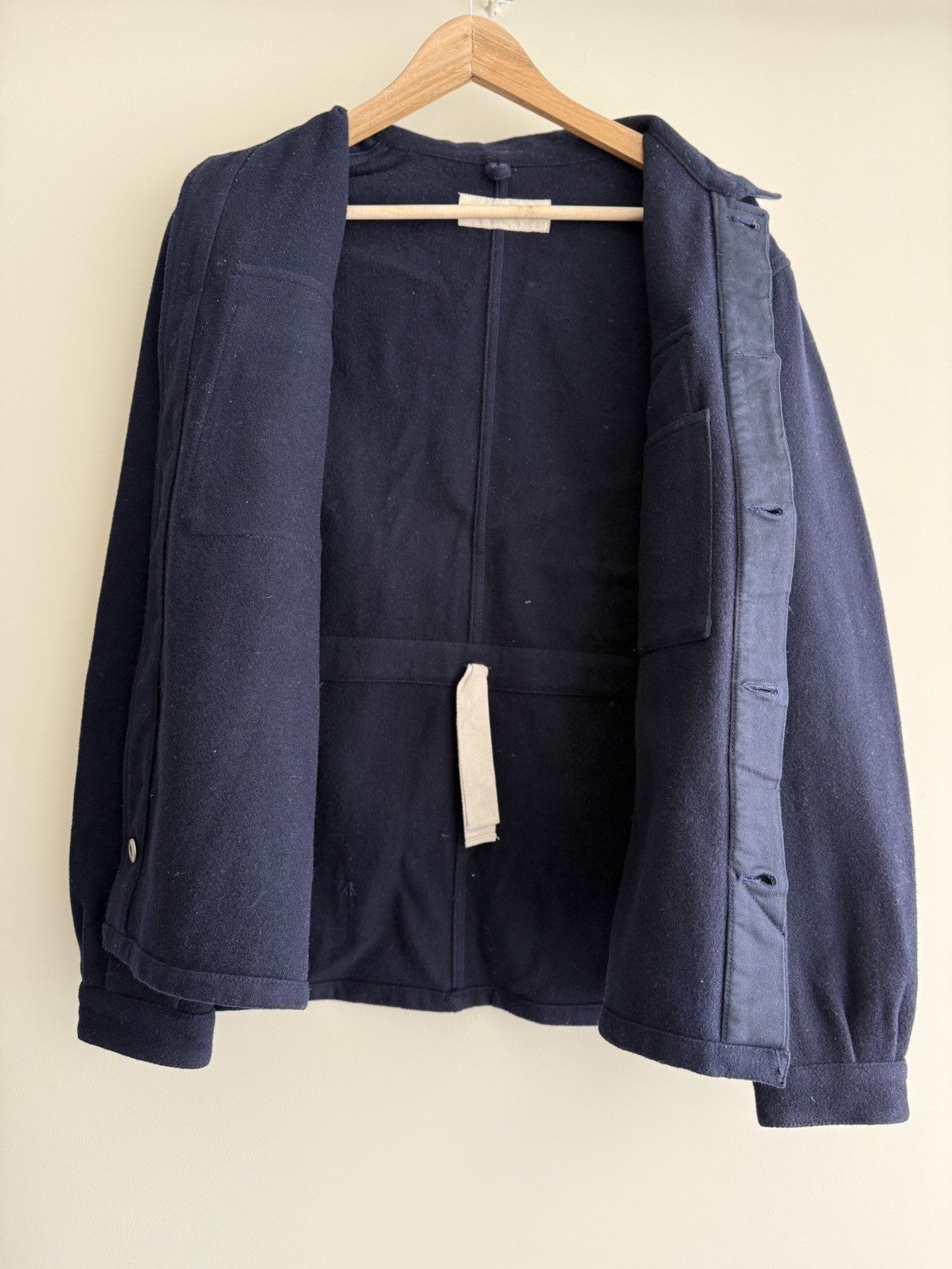 Universal Works Universal Works Cruiser Jacket Mowbray Navy Wool Size: M Size US M / EU 48-50 / 2 - 7 Thumbnail