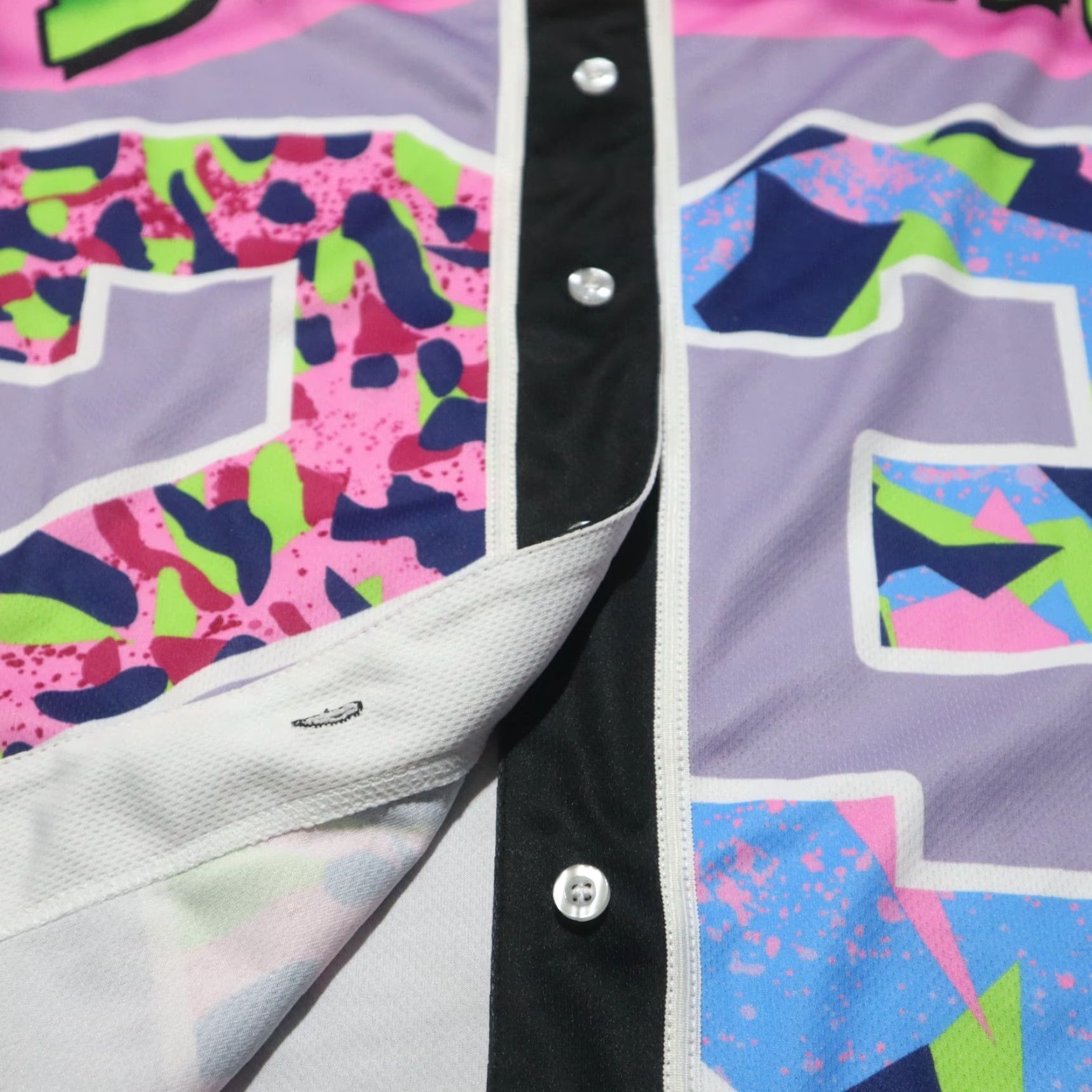 Prince Fresh Prince Of Bel-Air Shirt Women's M Medium Baseball Jersey Print Button Down Multicolor 90s Mens Womens Girls Boys Size M / US 6-8 / IT 42-44 - 3 Thumbnail