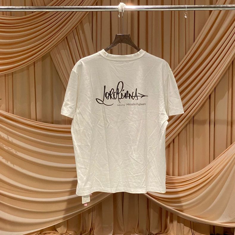 Loro Piana LORO PIANA White short sleeve with a slogan by Hiroto Fuji Size XL / US 12-14 / IT 48-50 - 2 Thumbnail