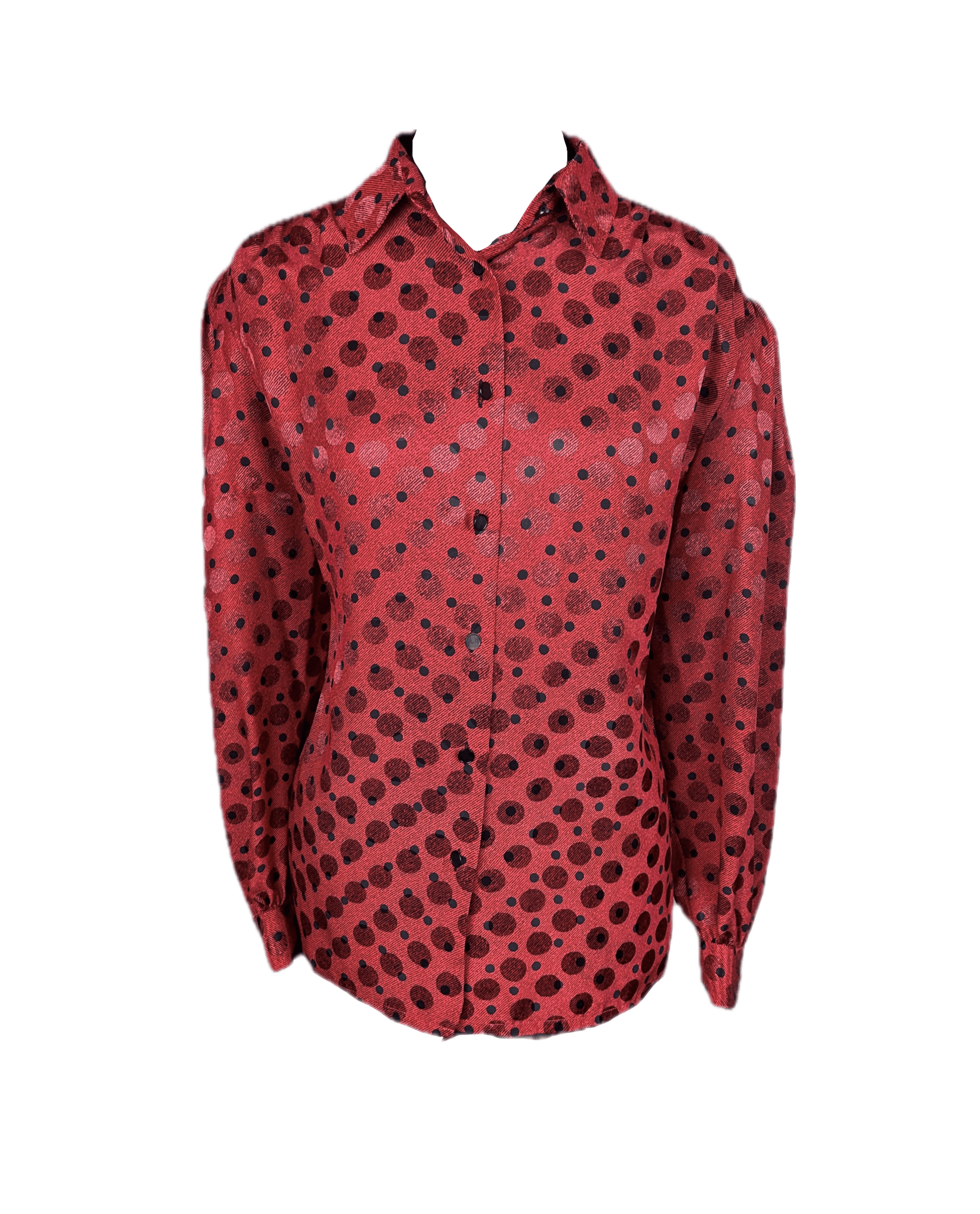 Louis Feraud 1980's Louis Féraud Luxury Blouse Size M / US 6-8 / IT 42-44 - 1 Thumbnail